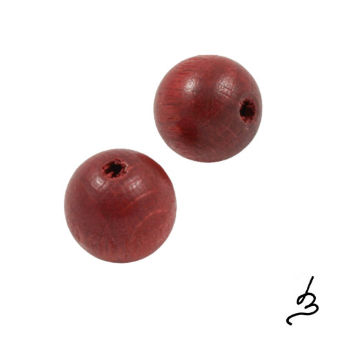 Dřevěné červené pr. 15 mm - 2 ks