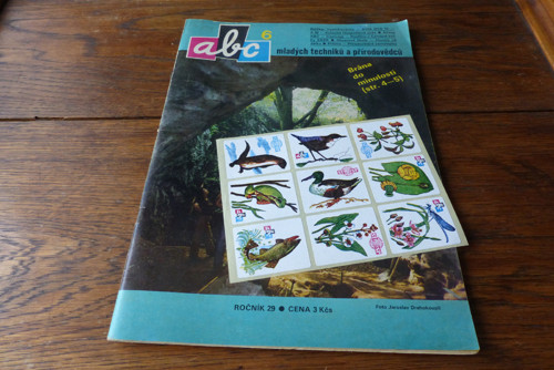 Časopis ABC, č. 6, ročník 29, rok 1984, nálepky