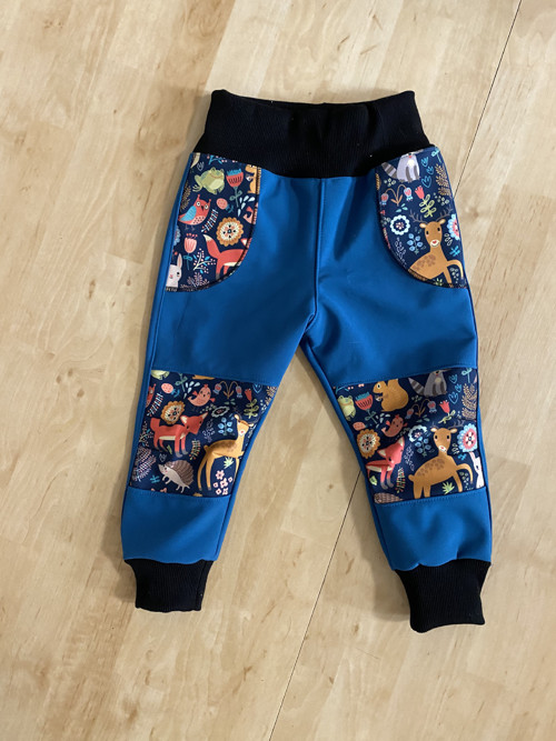 Softshellové kalhoty/ LESNÍ ZVÍŘÁTKA 2