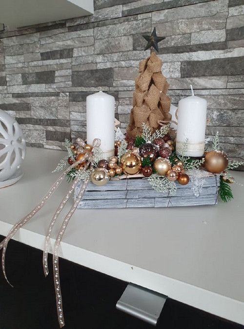 Adventní svícen čtvercový — foto 1