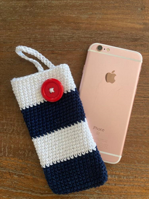 Háčkované pouzdro na mobil