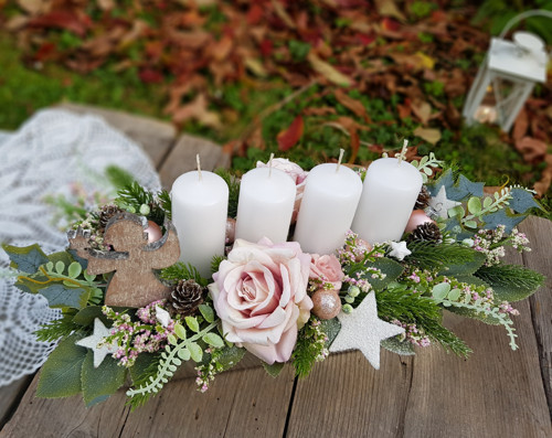 Adventní svícen s andělkou — foto 1