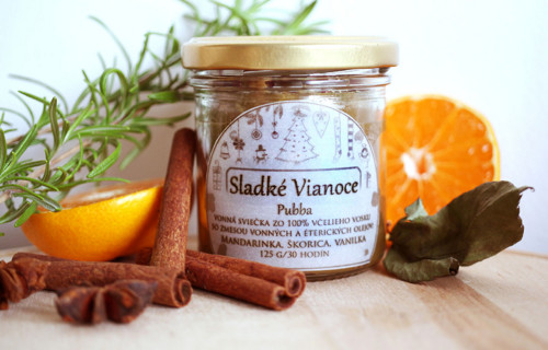 Vonná SVÍČKA - Sladké Vianoce