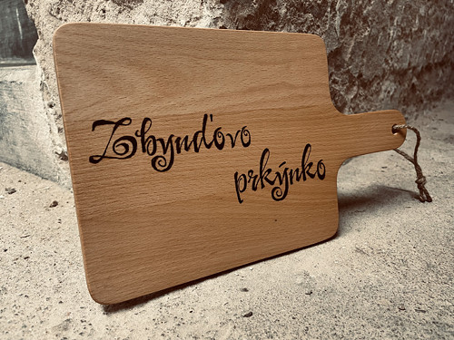 Dřevěné prkýnko - nápis (na přání)