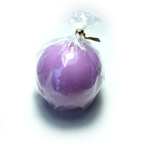 Svíčka kulatá 5,6 cm světle fialová