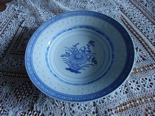 Velká mísa s rýží - porcelán — foto 1