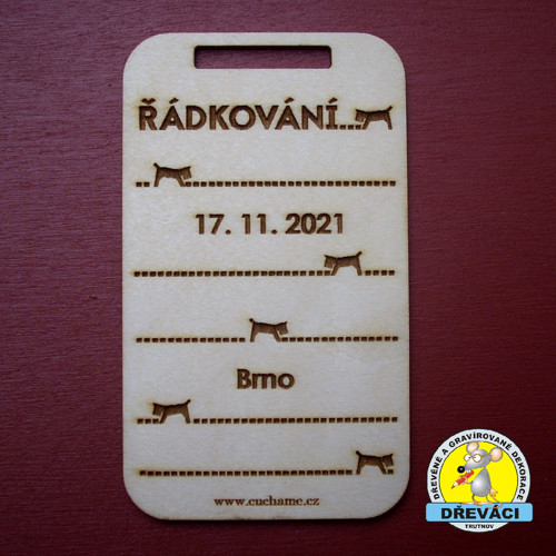 Dřevěné MEDAILE "Řádkování Brno 2021" — foto 1