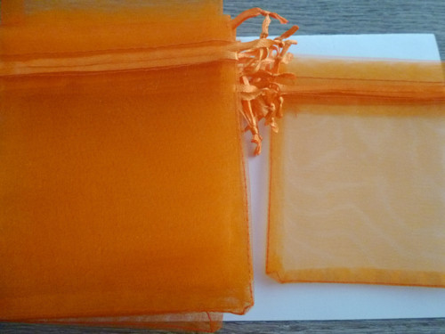 Organzový sáček oranžový 10x12 cm