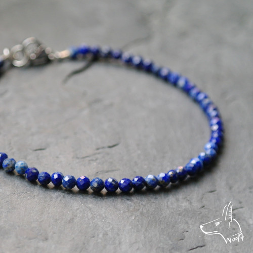 Lapis lazuli náramek broušený — foto 1