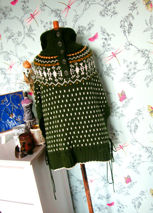 Pončo vesta boho aztécká — foto 1