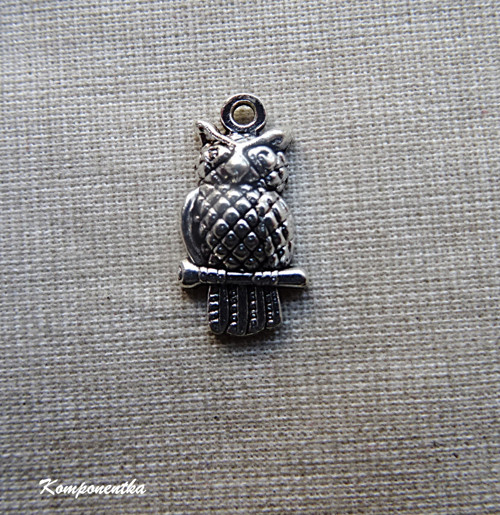 Přívěšek sova 20x12mm 1kus
