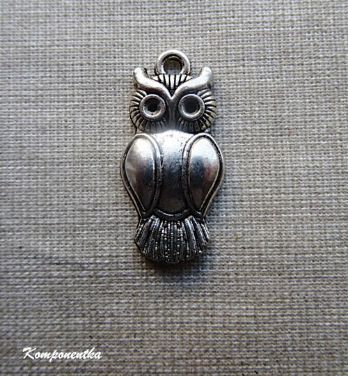 Přívěšek sova 21x13mm 1kus