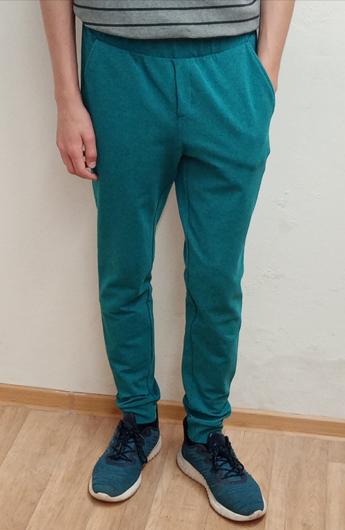 Pánské tepláky LUKÁŠ - zelený melír — foto 1