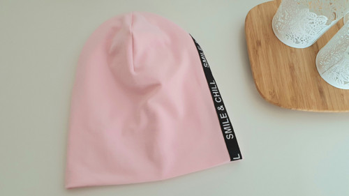 Oboustranná čepice * Smile&Chill Baby Pink