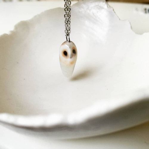 Přívěsek sova porcelánová — foto 1