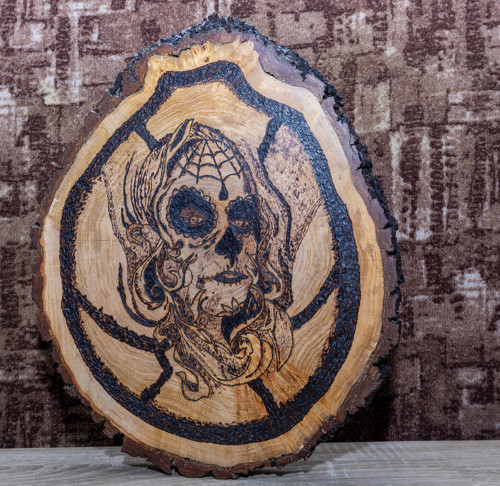 Peklo, ďábel - pyrografie — foto 1