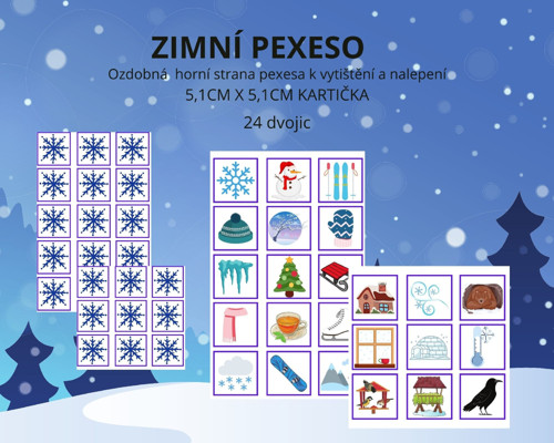 Zimní pexeso