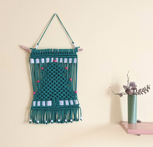 Macramé vianočný stromček — foto 1