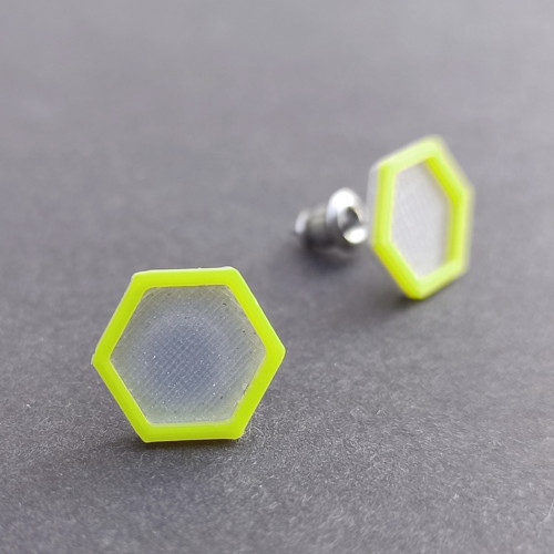 Neonky Hexagonky - stříbrné — foto 1