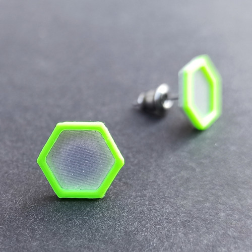 Neonky Hexagonky - stříbrné — foto 1