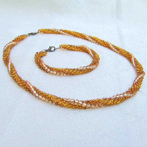 Dvoudílná sada Golden Amber