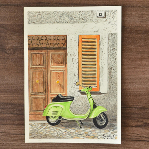 Zelená Vespa