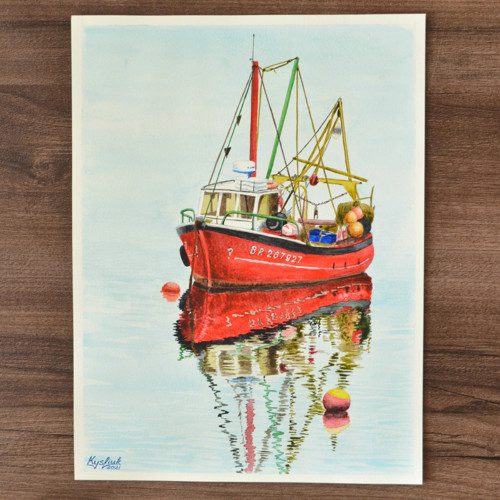 Akvarel "Mořský klid" — foto 1