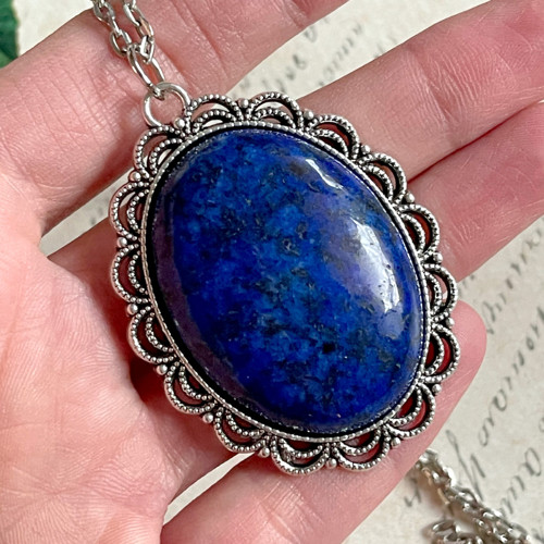 Vintage náhrdelník s lapisem lazuli