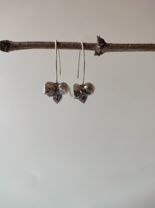 Lípa - porcelánové náušnice — foto 1
