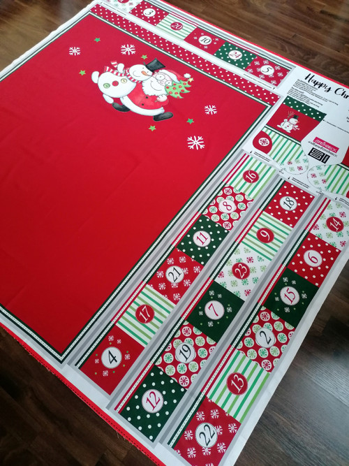 Happy Christmas - Panel na veľký adventný kalendár