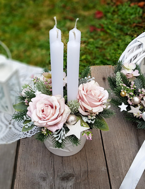 Adventní svícen "Romantické vánoce" — foto 1