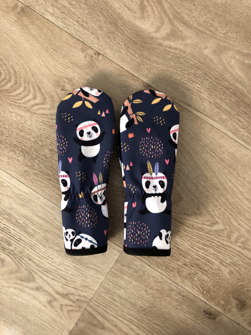 Softshellové rukavice pandy — foto 1
