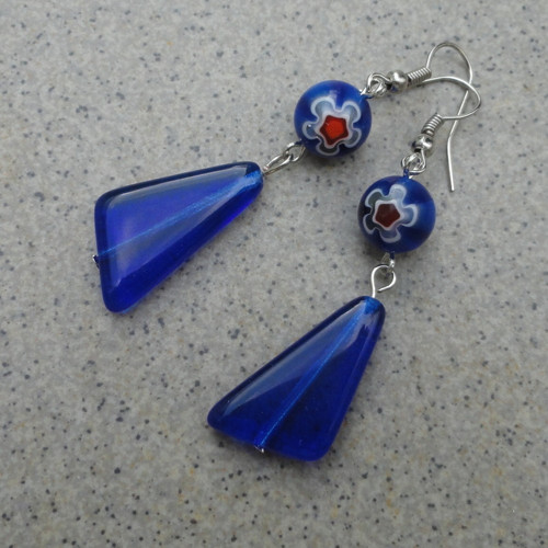 Modré millefiori