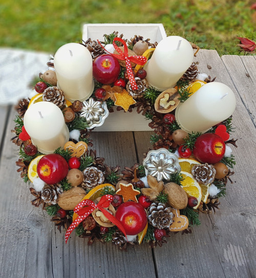 Adventní věneček "Vůně pomerančů" — foto 1