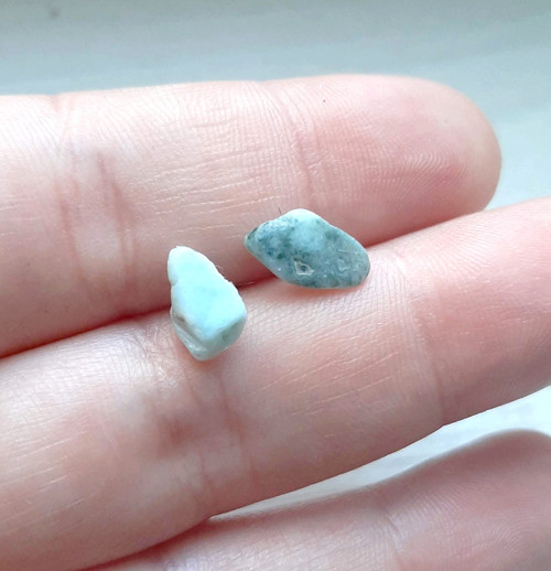 Puzetové náušnice - larimar — foto 1