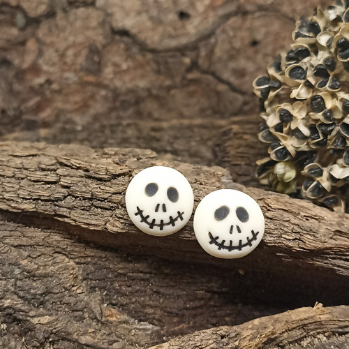 Los muertos, náušnice z FIMO hmoty, menší verze.