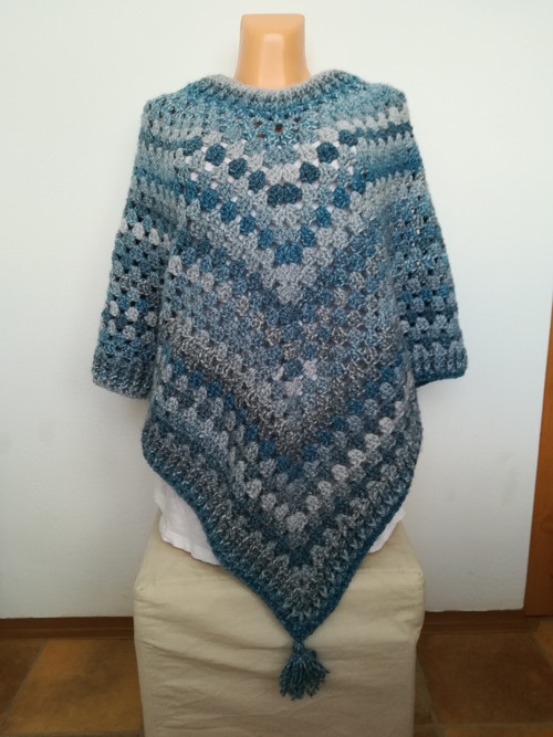 Přírodní teplé poncho III — foto 1