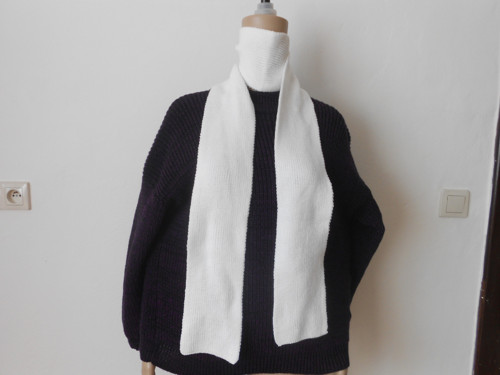 Pletená šála merino+hedvábí — foto 1