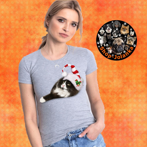 Kočičky Dámské Vánoční Tričko