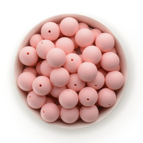 Silikonové korálky 19mm (1ks) - rose