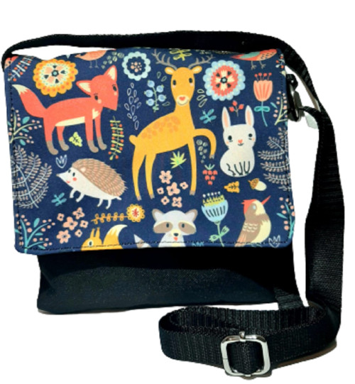 Taška flap crossbody Zvířátka v lese