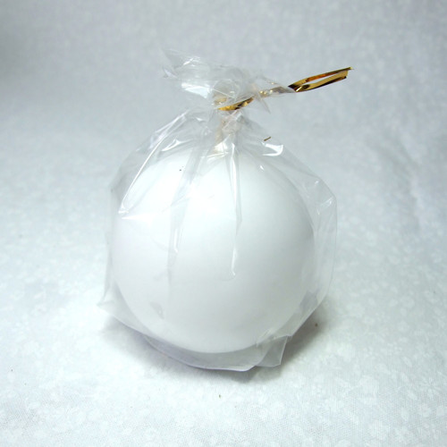 Svíčka kulatá 5,6 cm bílá