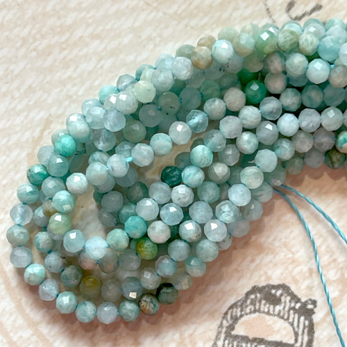 Larimar broušené korálky / 2,7mm