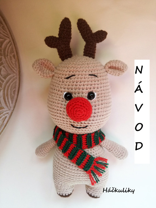 NÁVOD - Vánoční sob Rudolf