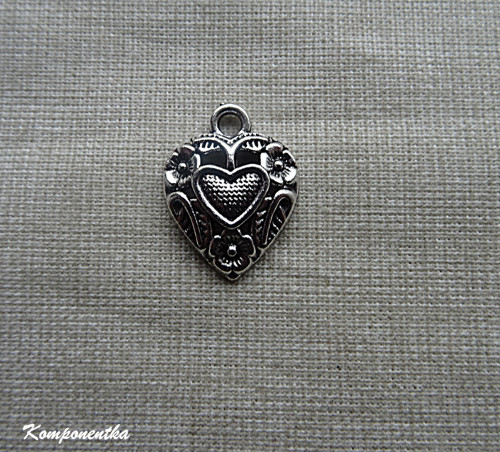 Srdíčko filigránové 18x14mm 1kus