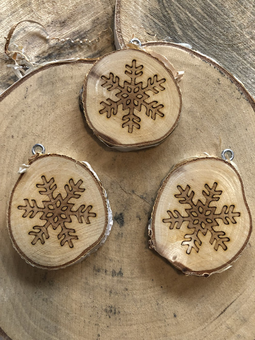 Břízová ozdoba vločka