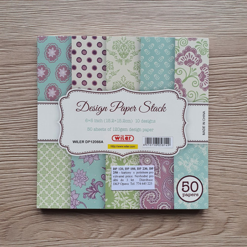 Sada designových papírů 15,2 x 15,2 cm