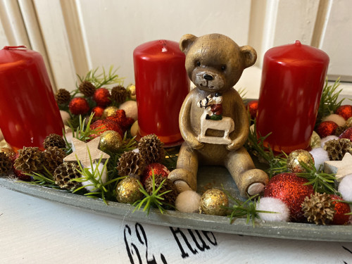 Adventní svícen medvídek — foto 1