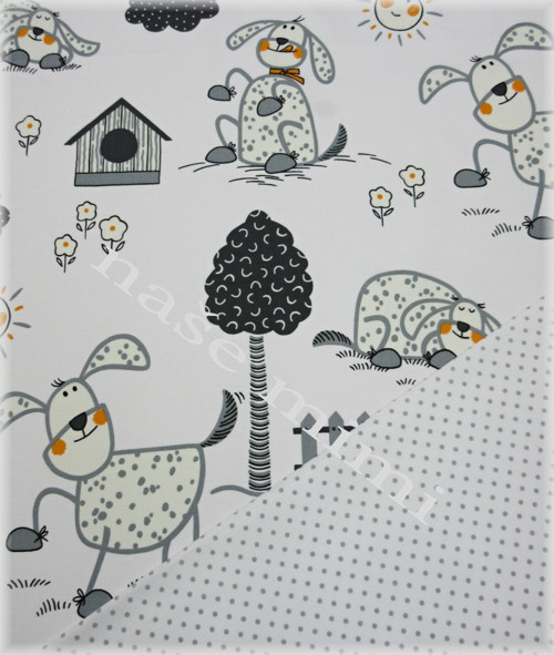 Povlečení pejsci + puntíky 35x55 110x125 cm