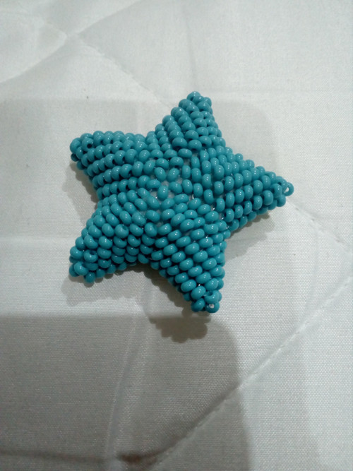 3D hvězda světle modrá